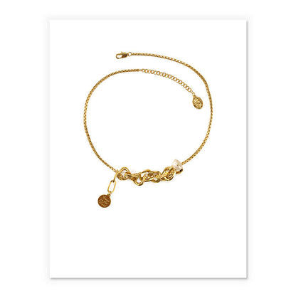 Hip Hop Clavicle Chain Fashion Gold Female Necklace