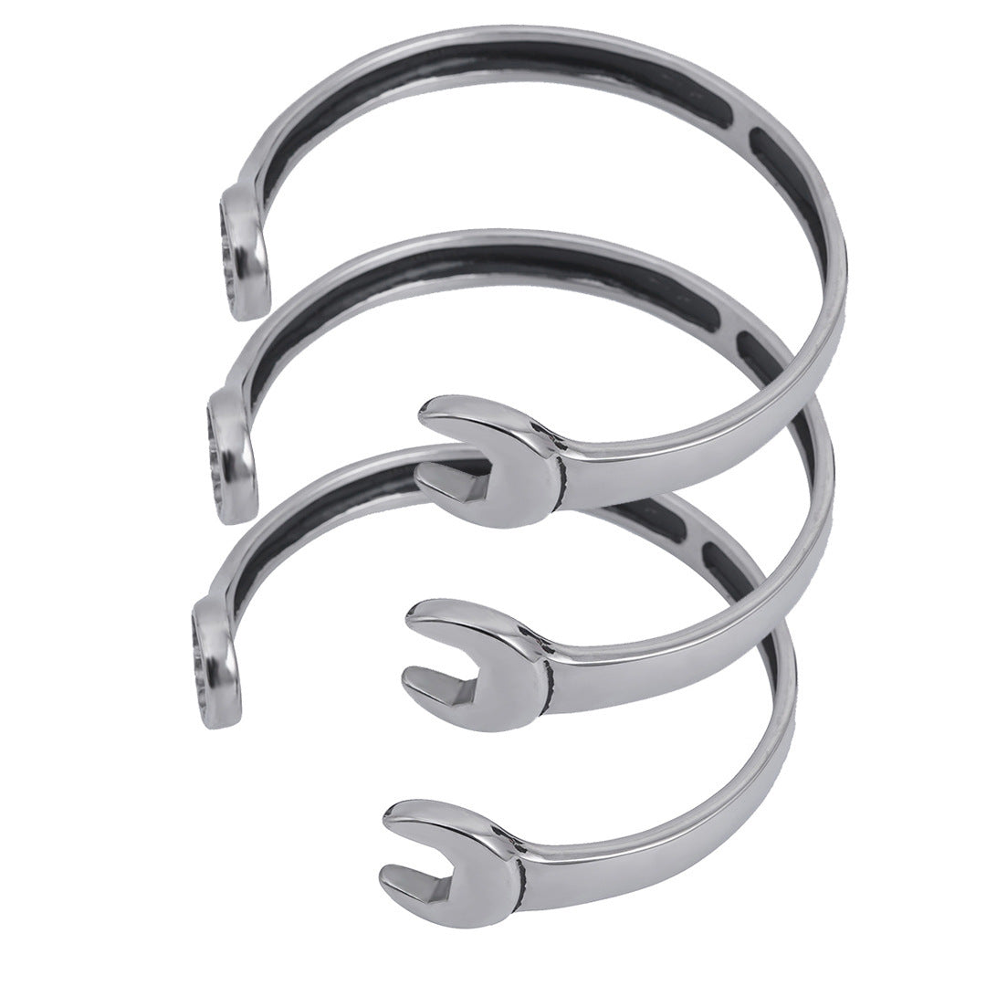 Stainless Steel Personalized Simple Wrench Screw Popular Titanium Steel Bracelet