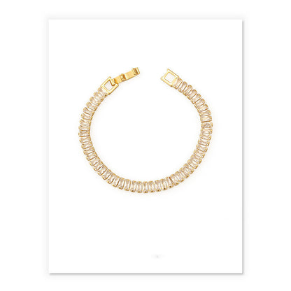 Simple zircon bracelet