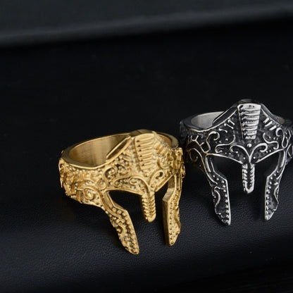 New Personality Warrior Mask Ring Fashion